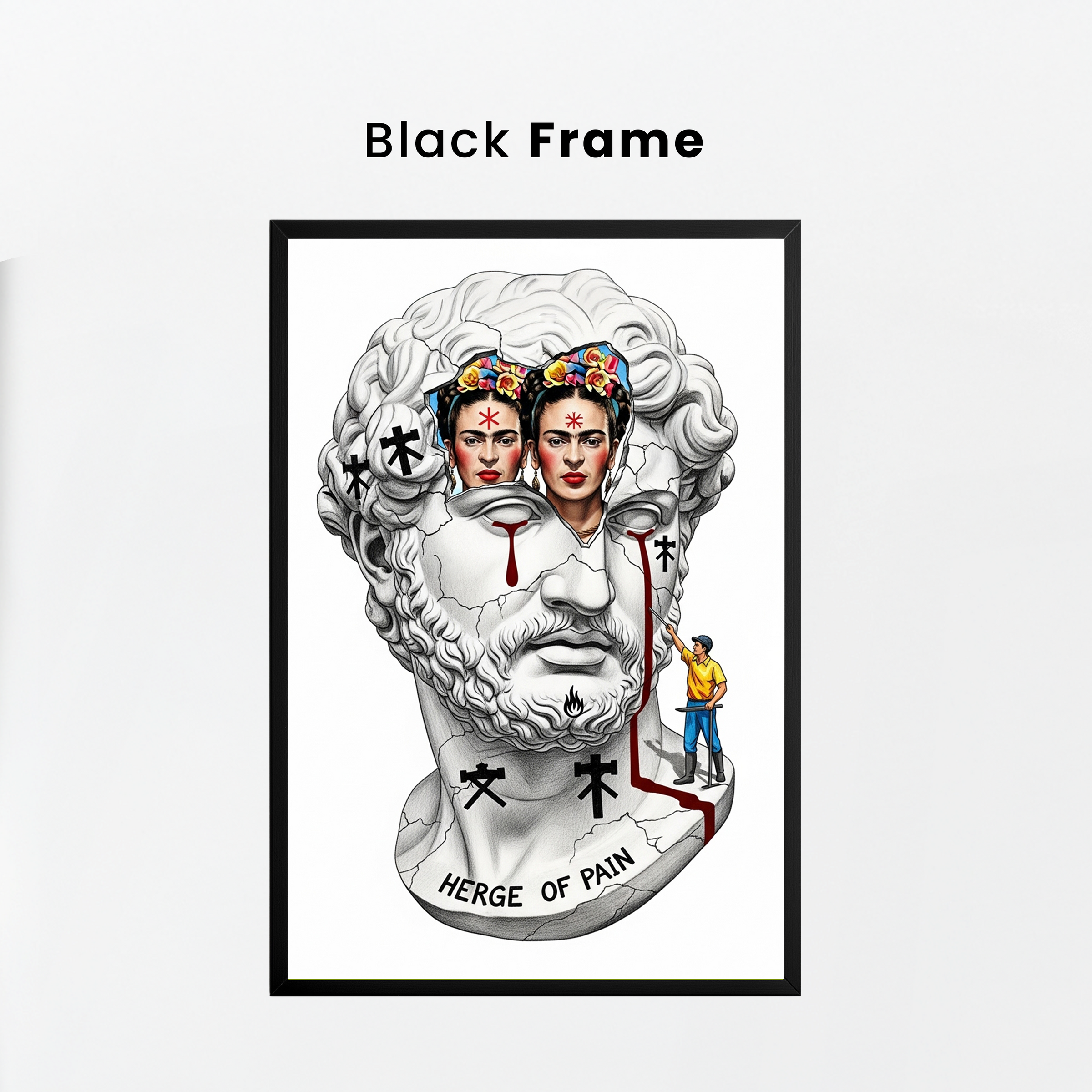 Heritage of Pain — Frida Kahlo Inspired Wall Art Print