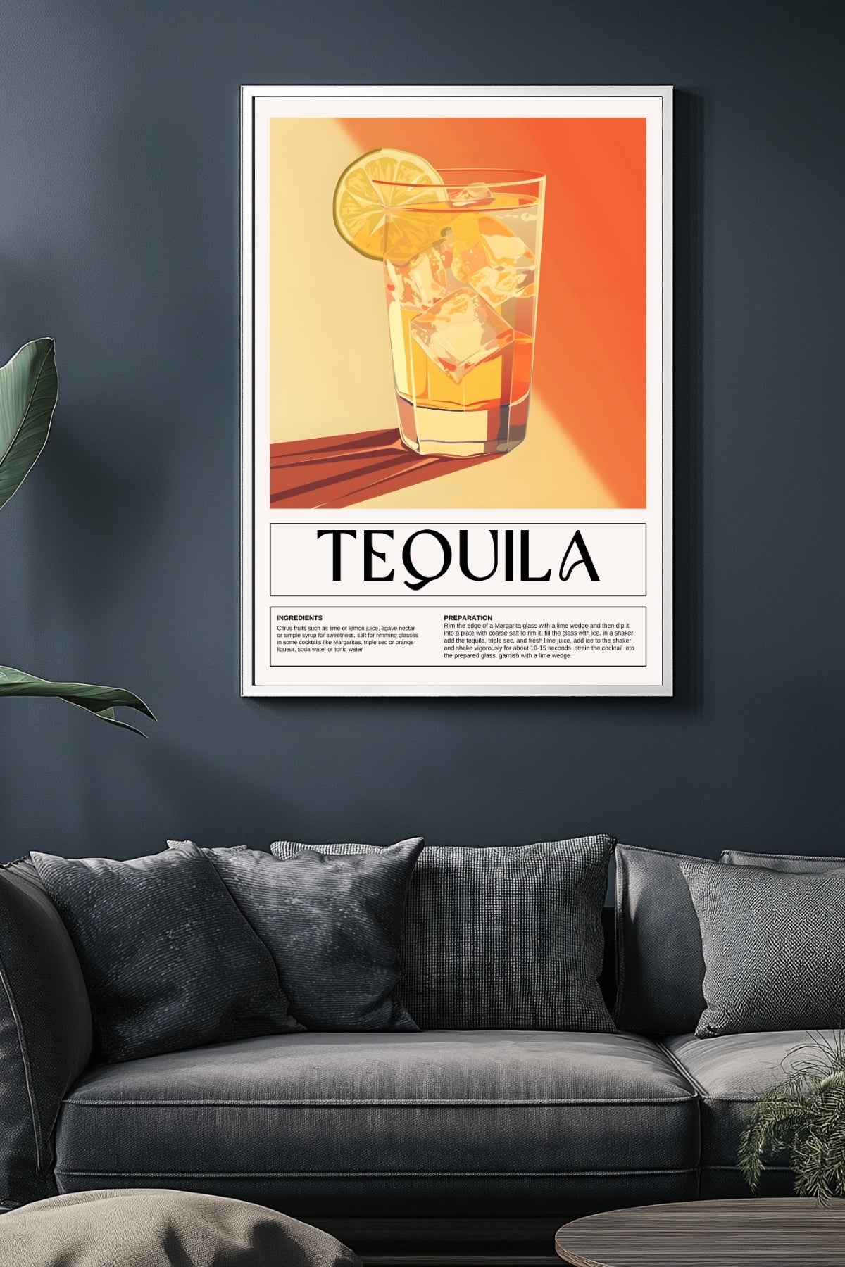 Tequila Wall Art Print — Bold Mexican Spirit Poster