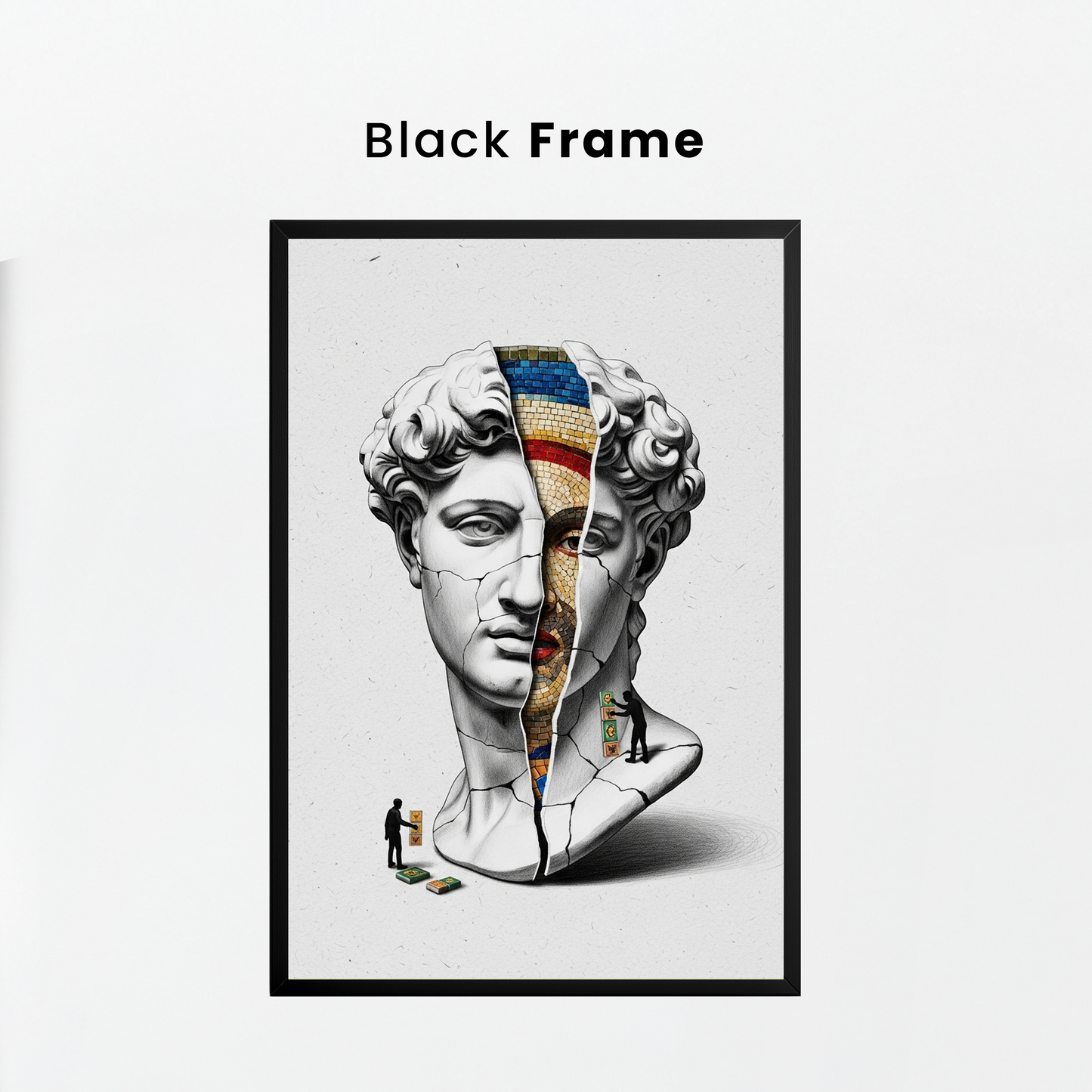 Mozaik - Sürrealist Tablo Boyutlarında ve Yüksek Kaliteli Poster