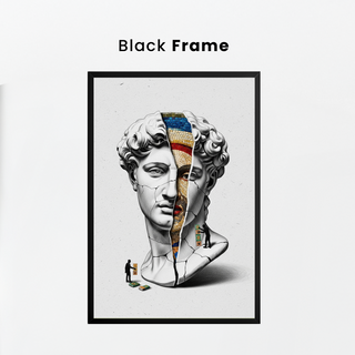 Mosaic — Surreal David Bust Wall Art Print