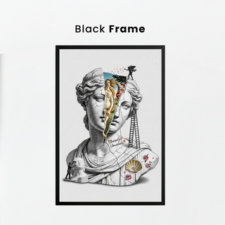 Beauty Unveiled — Botticelli's Venus Reimagined Wall Art Print