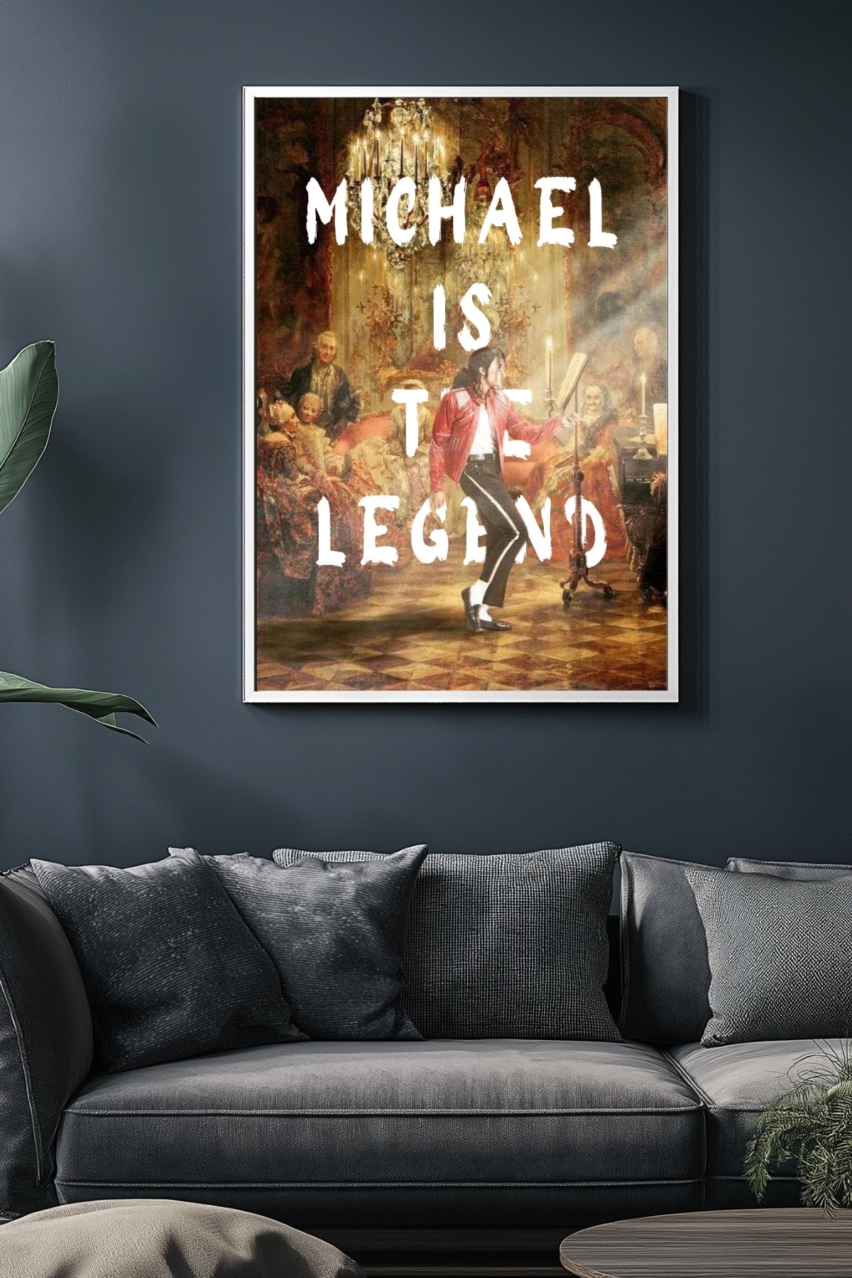 Michael Is The Legend Wall Art Print — Basketball Tribute Poster