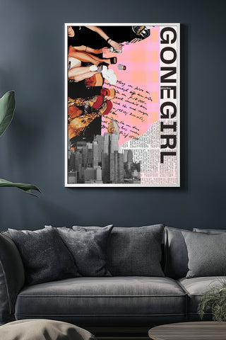 Gone Girl Wall Art Print — Bold Mysterious Quote Poster