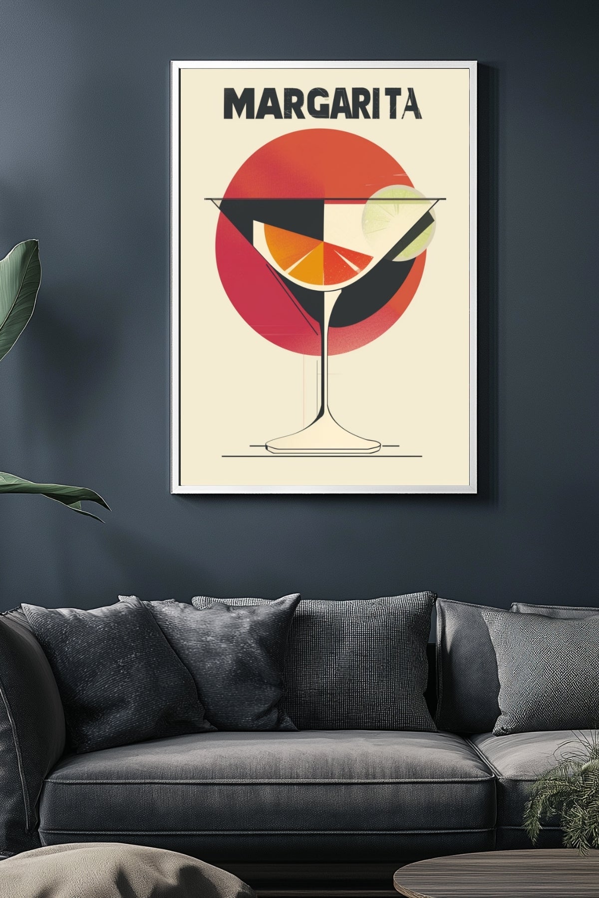 The Margarita Wall Art Print — Classic Tequila Cocktail Poster
