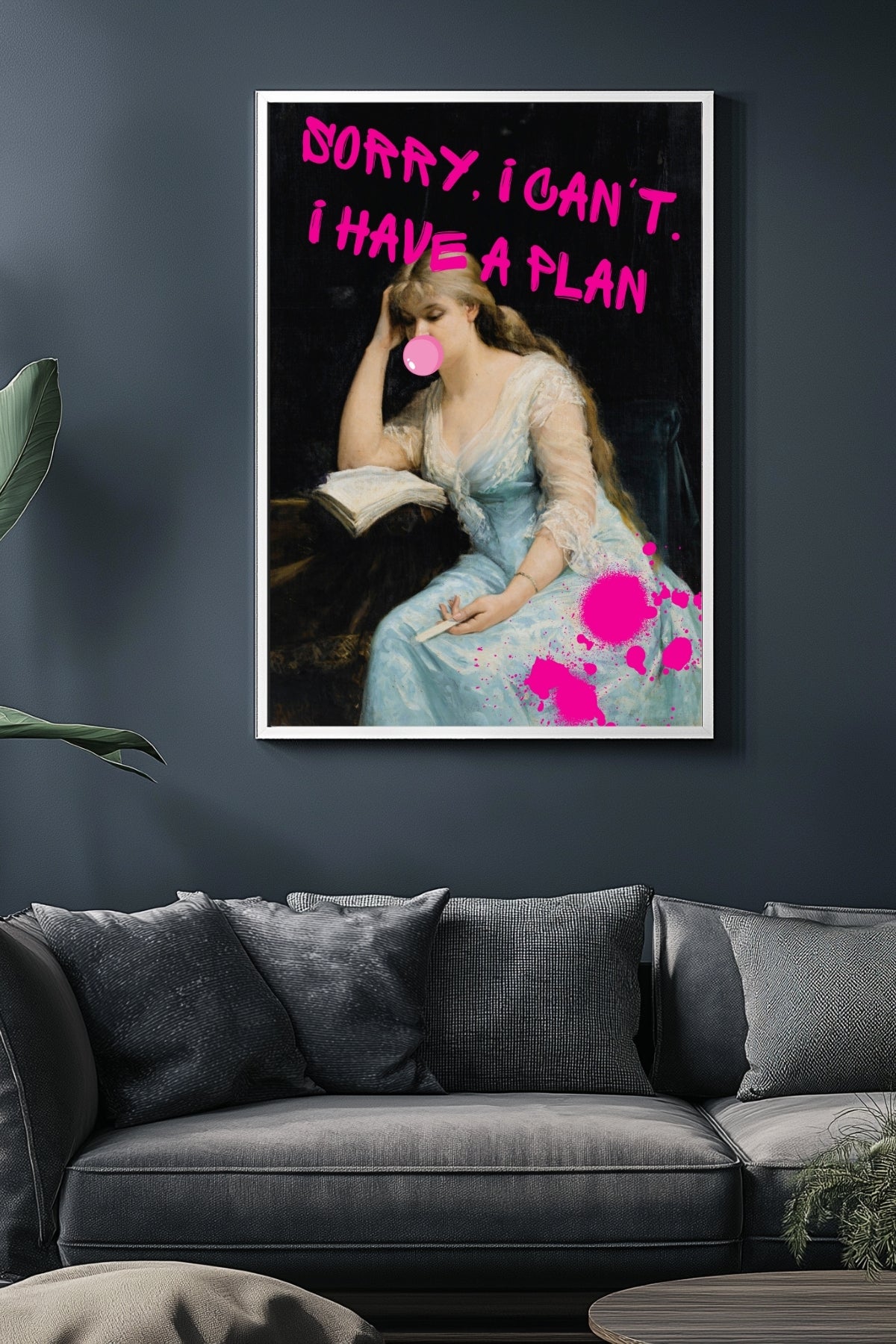 She's Got a Plan Wall Art Print — Strategic Feminine Quote Poster