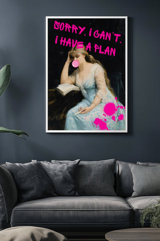 She's Got a Plan Wall Art Print — Strategic Feminine Quote Poster