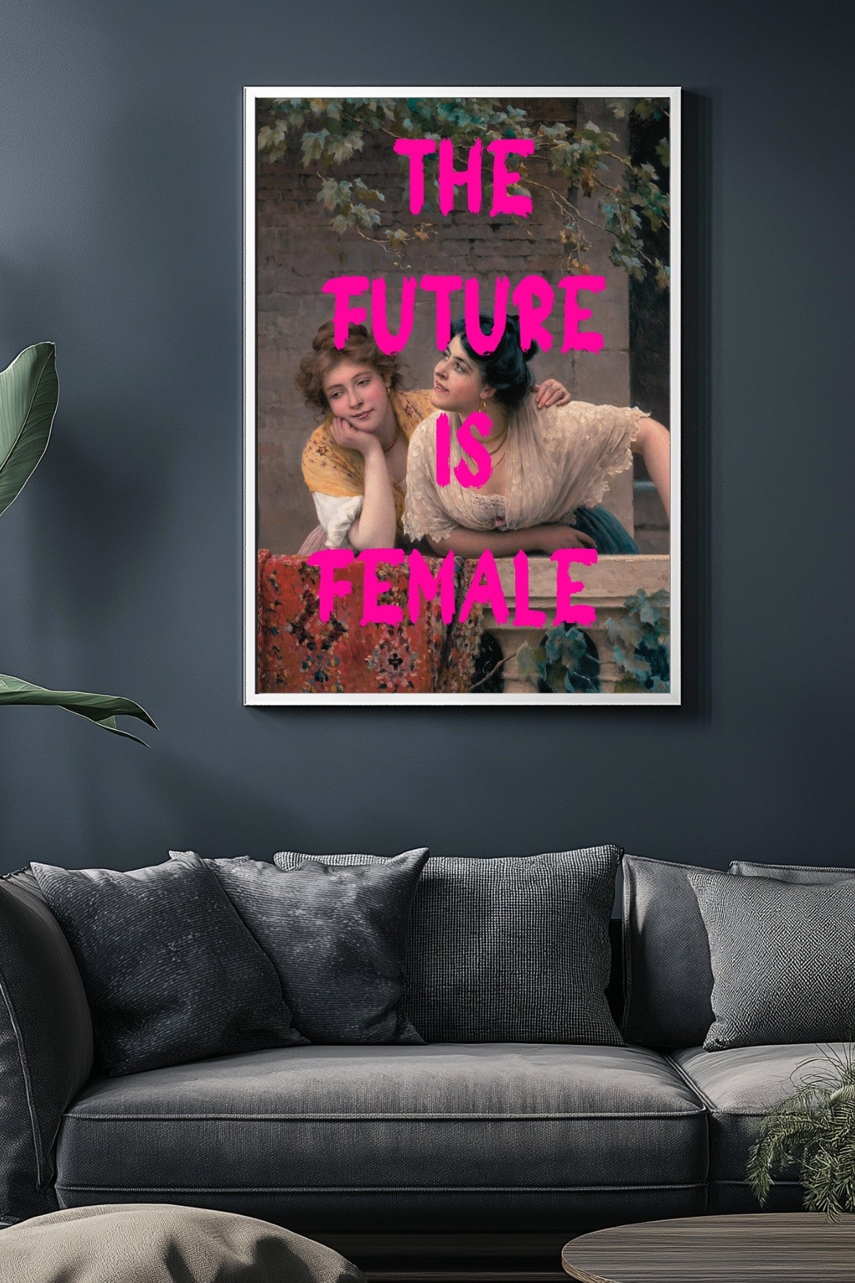 The Future is Female Wall Art Print — Bold Feminist Quote Poster