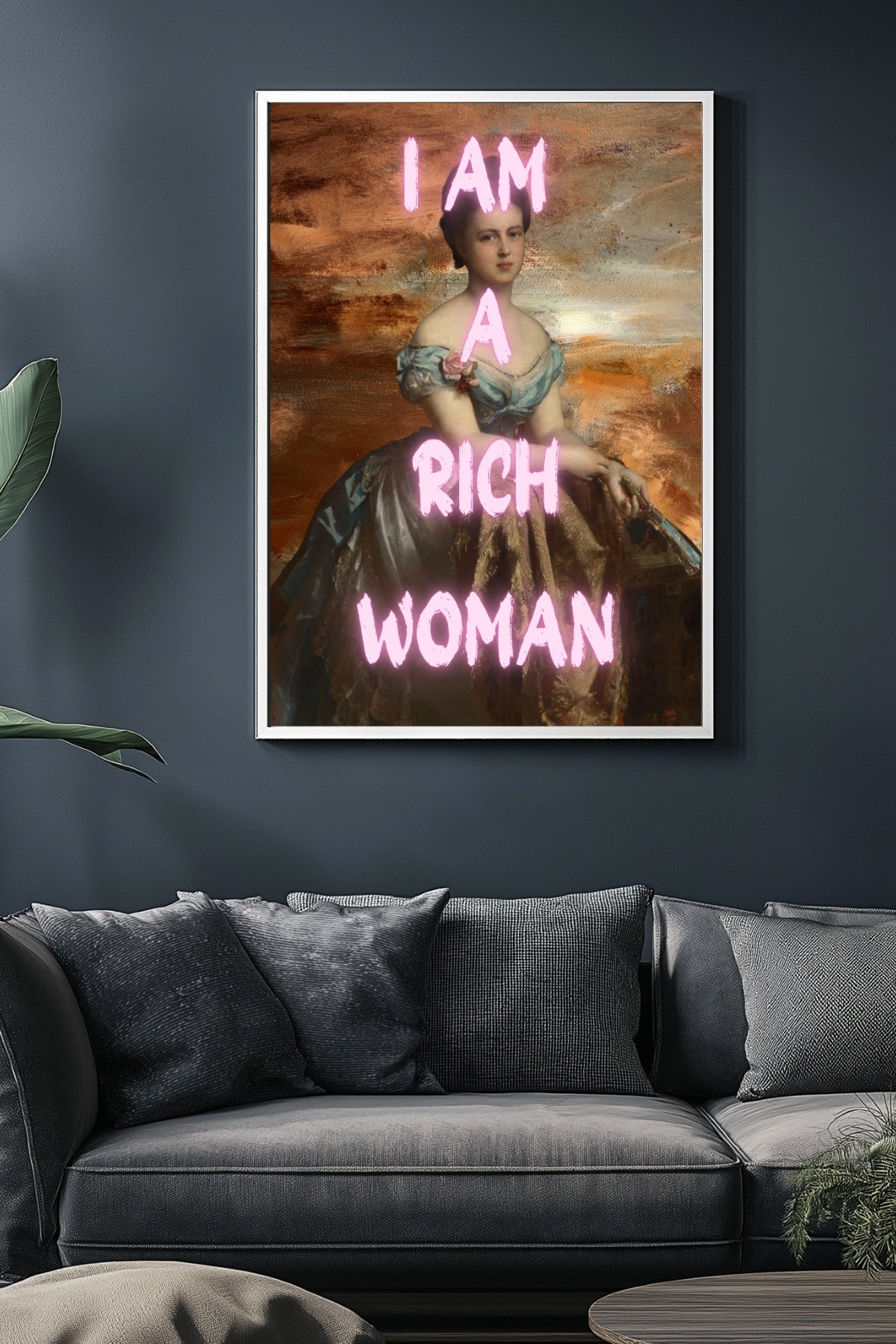 Rich Woman Wall Art Print — Abundance Empowerment Quote Poster