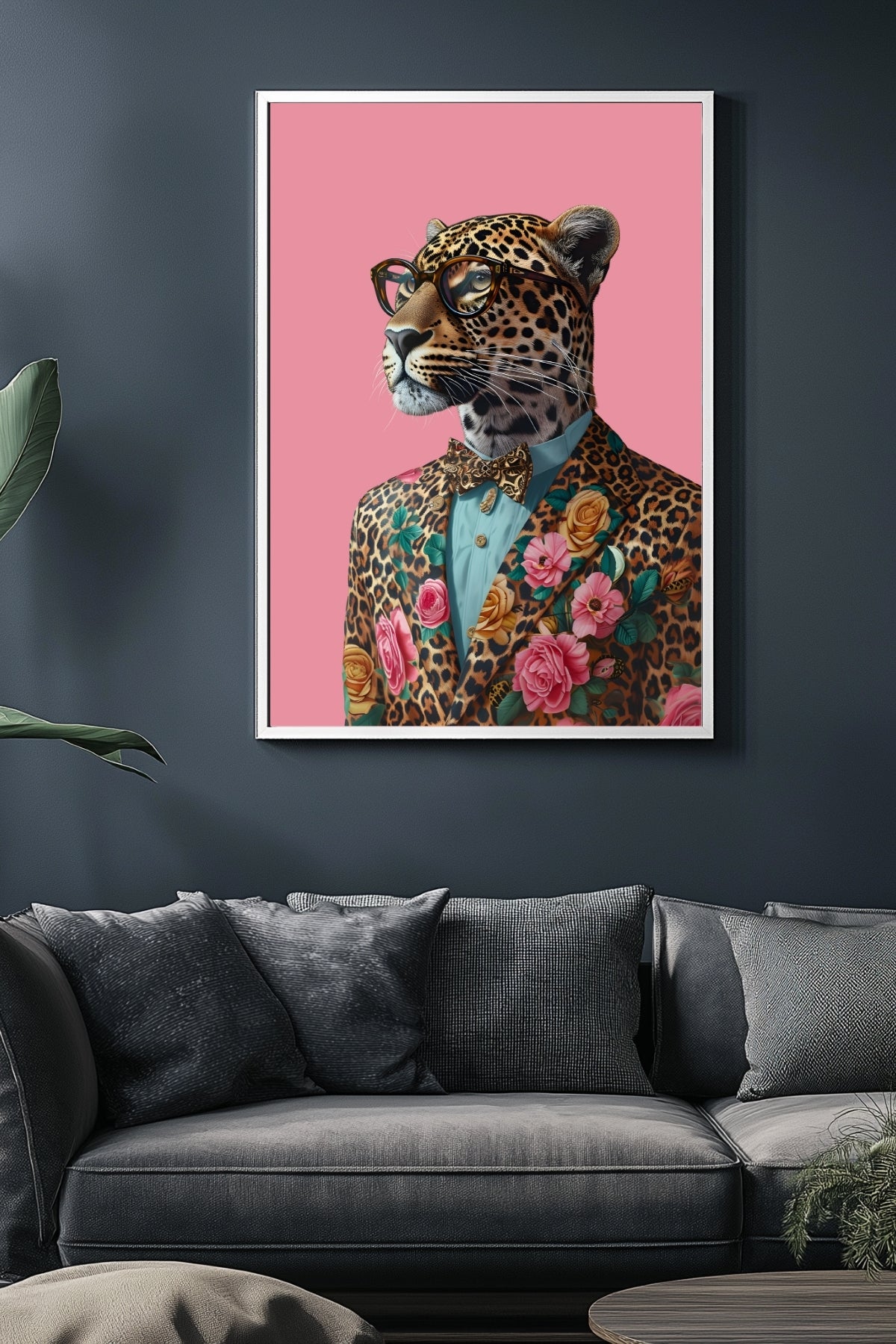 The Sophisticated Wild Wall Art Print — Refined Animal Portrait Poster