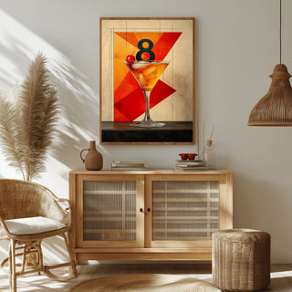 8 Cocktails Wall Art Print — Classic Cocktail Collection Poster