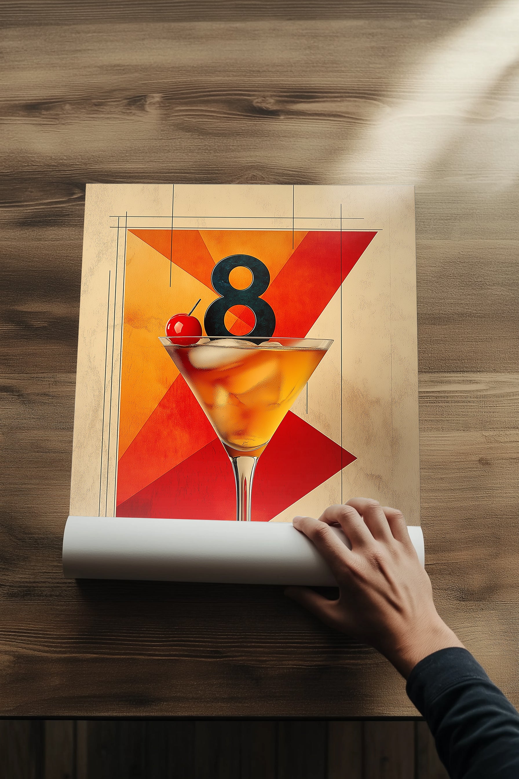 8 Cocktails Wall Art Print — Classic Cocktail Collection Poster