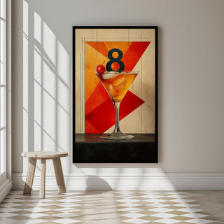 8 Cocktails Wall Art Print — Classic Cocktail Collection Poster