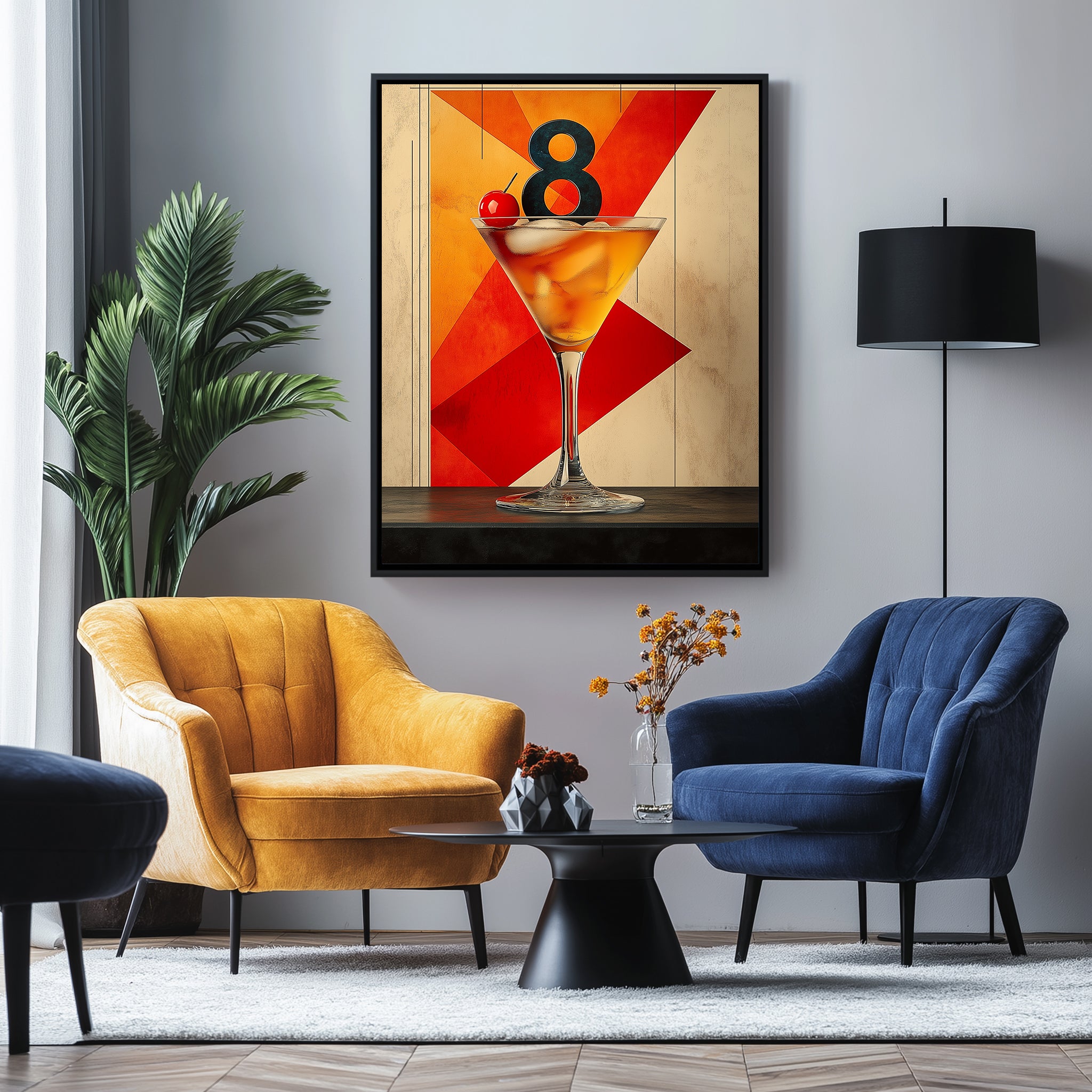 8 Cocktails Wall Art Print — Classic Cocktail Collection Poster