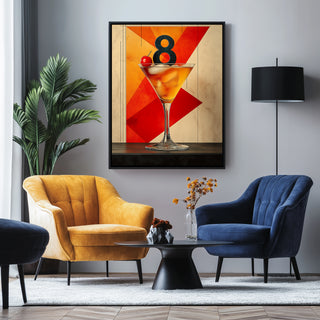 8 Cocktails Wall Art Print — Classic Cocktail Collection Poster