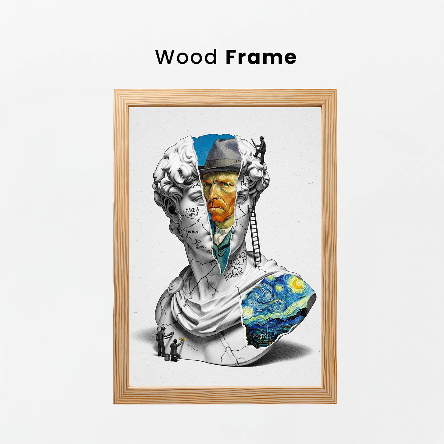 Van Gogh: Yıldızlı Gece Tablo Boyutlarında ve Yüksek Kaliteli Poster