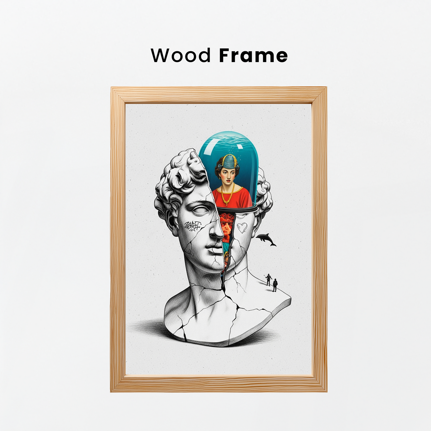 Akvaryum - Sürrealist Tablo Boyutlarında ve Yüksek Kaliteli Poster