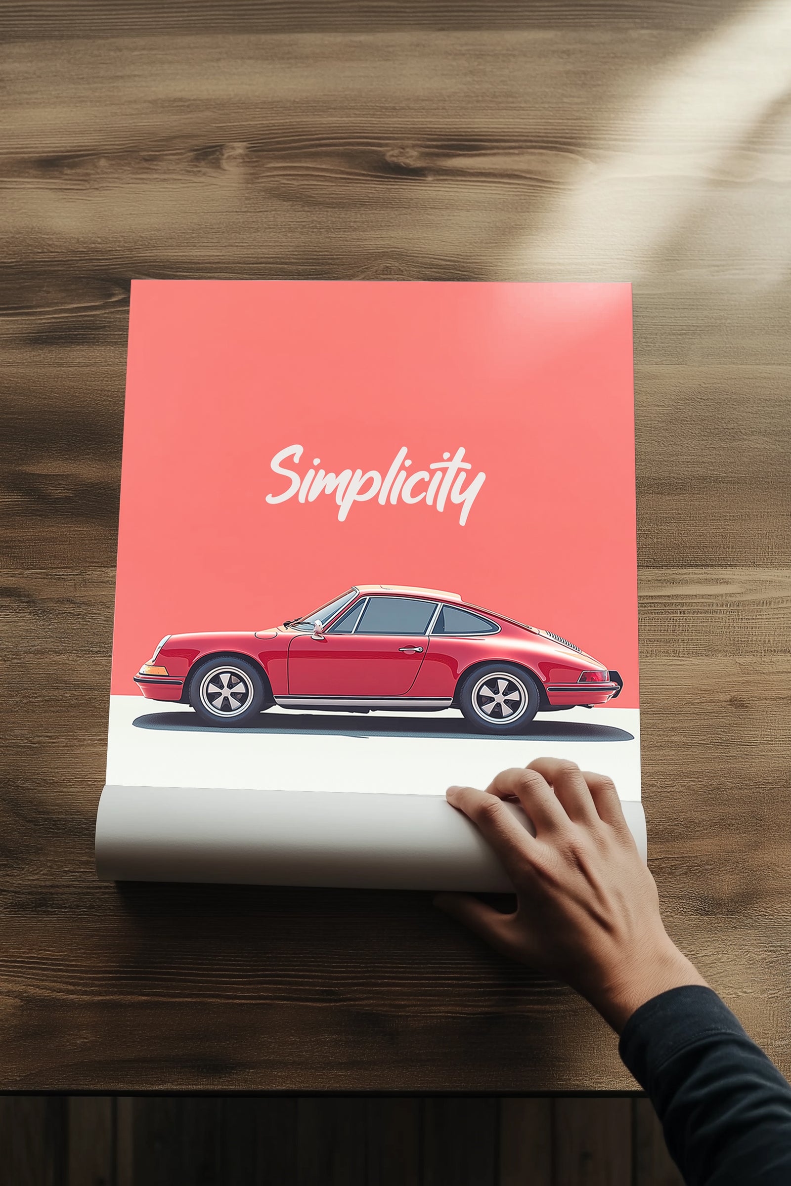 Simplicity Always Wins — Porsche Wall Art Print