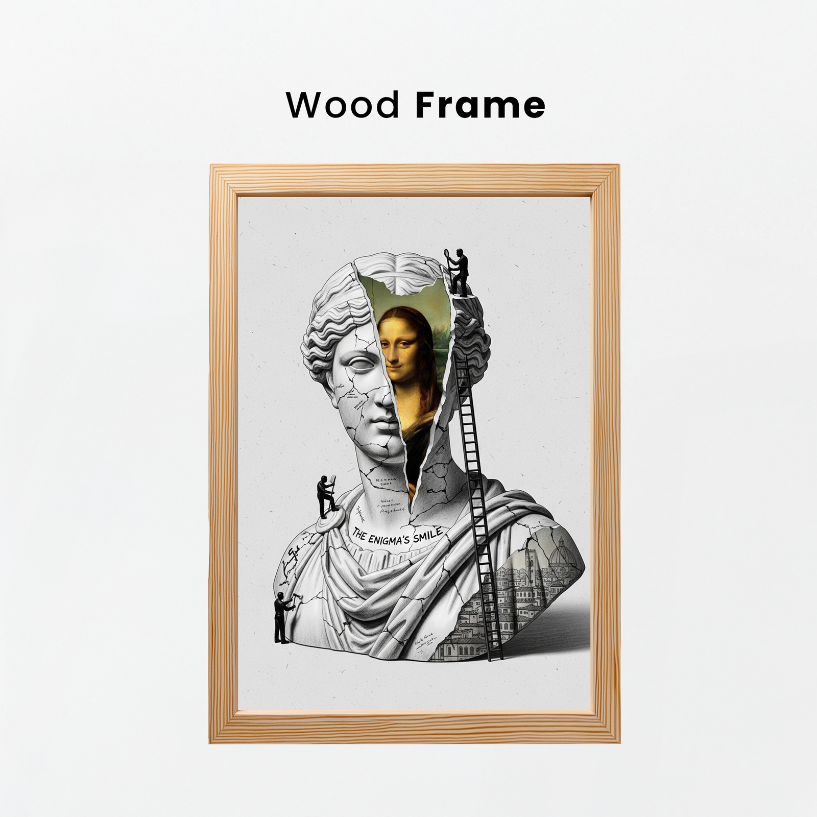 The Enigma's Smile — Mona Lisa Wall Art Print