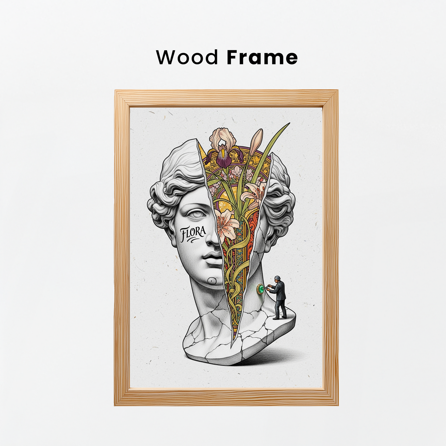 Flora: Art Nouveau Tablo Boyutlarında ve Yüksek Kaliteli Poster