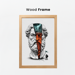 Valhalla Odin — Surreal Norse Mythology Wall Art Print