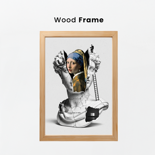 Glimmer of Truth — Vermeer's Girl with a Pearl Earring Wall Art Print