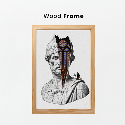 Lux Aeterna: Vitray Tablo Boyutlarında ve Yüksek Kaliteli Poster