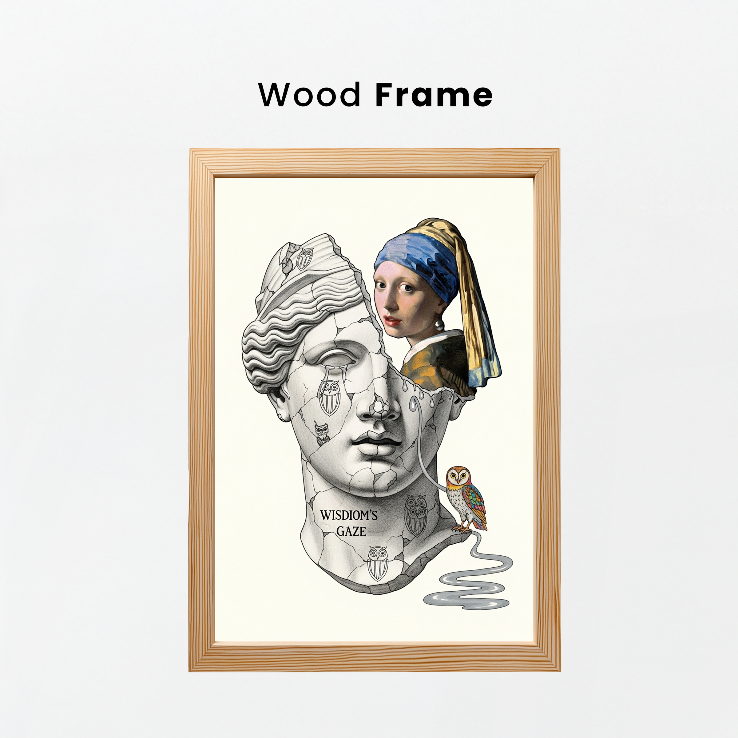 Wisdom's Gaze — Vermeer's Girl with a Pearl Earring Wall Art Print