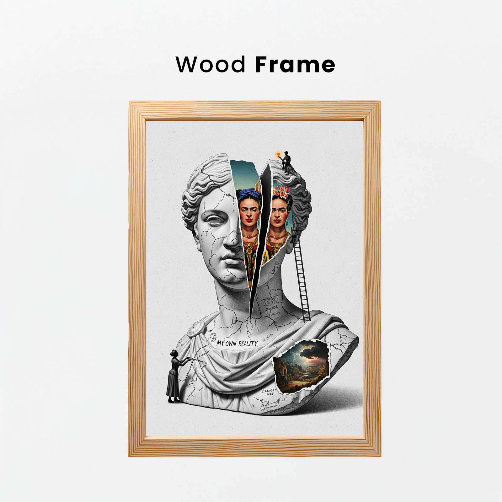 My Own Reality — Frida Kahlo Inspired Wall Art Print