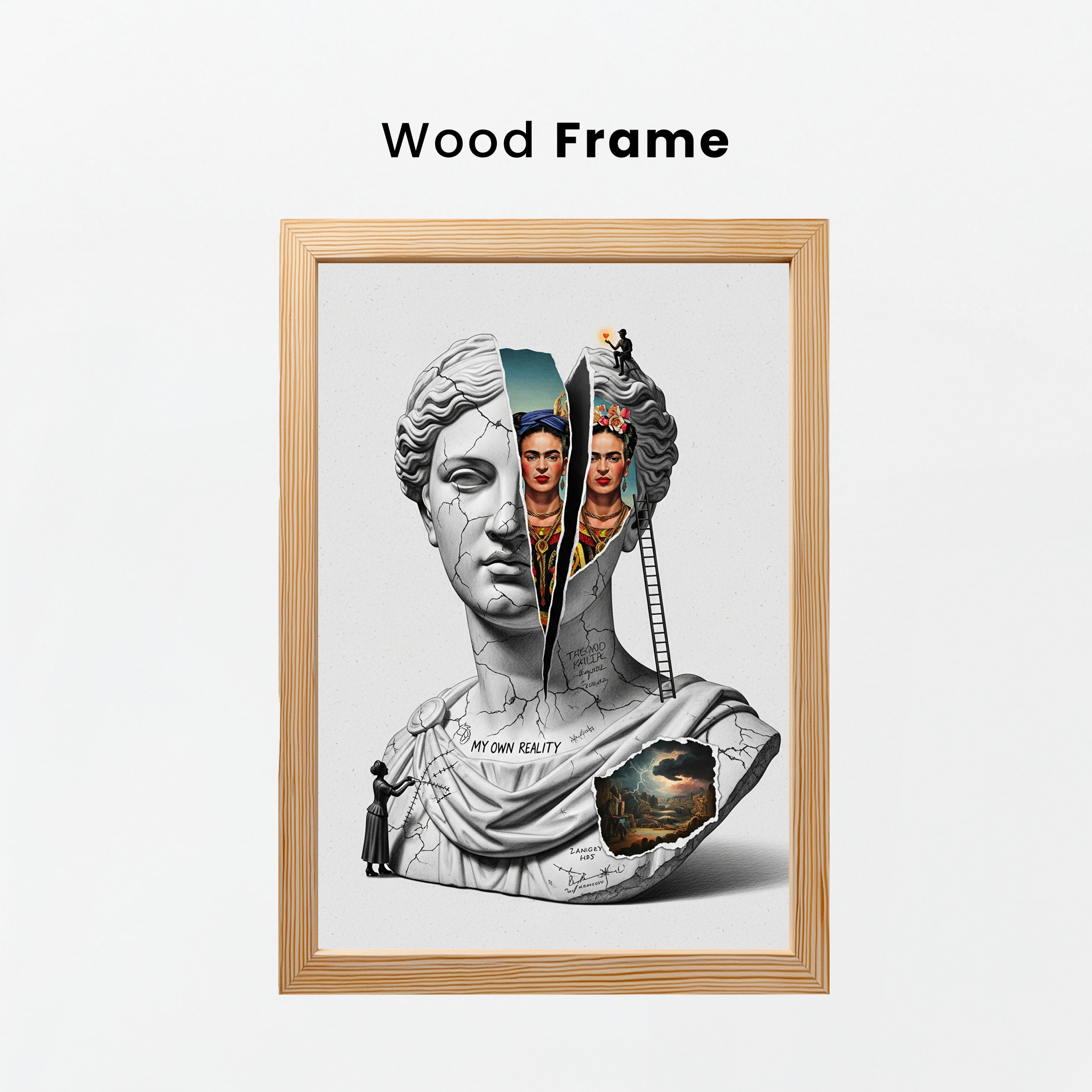 My Own Reality — Frida Kahlo Inspired Wall Art Print
