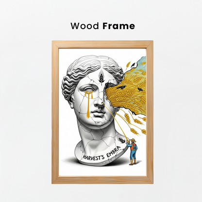 Harvest's Embrace - Sürrealist Tablo Boyutlarında ve Yüksek Kaliteli Poster