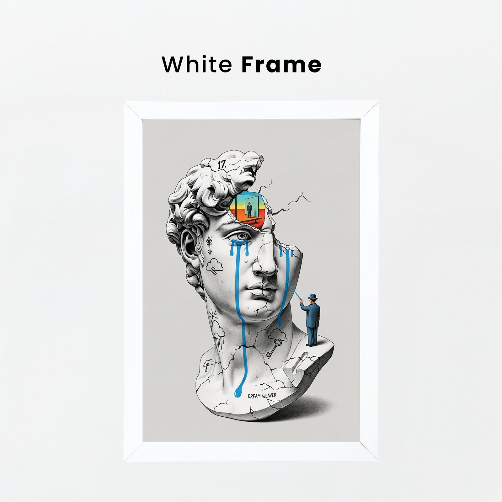 Dream Weaver V.2 — Surreal David Bust Wall Art Print