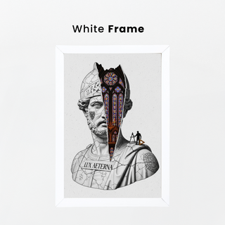 Lux Aeterna — Surreal Roman Bust Wall Art Print