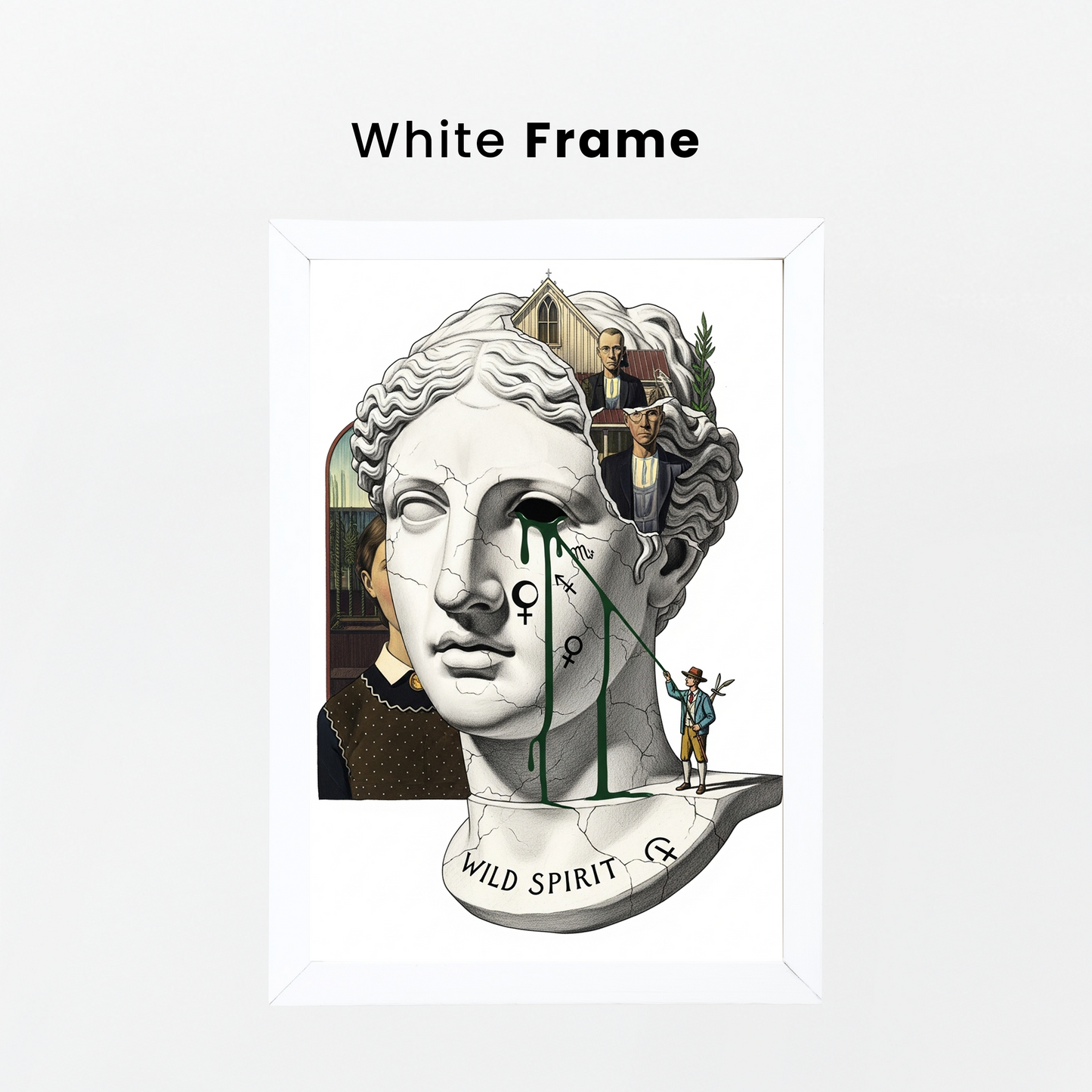 Wild Spirit: American Gothic Tablo Boyutlarında ve Yüksek Kaliteli Poster