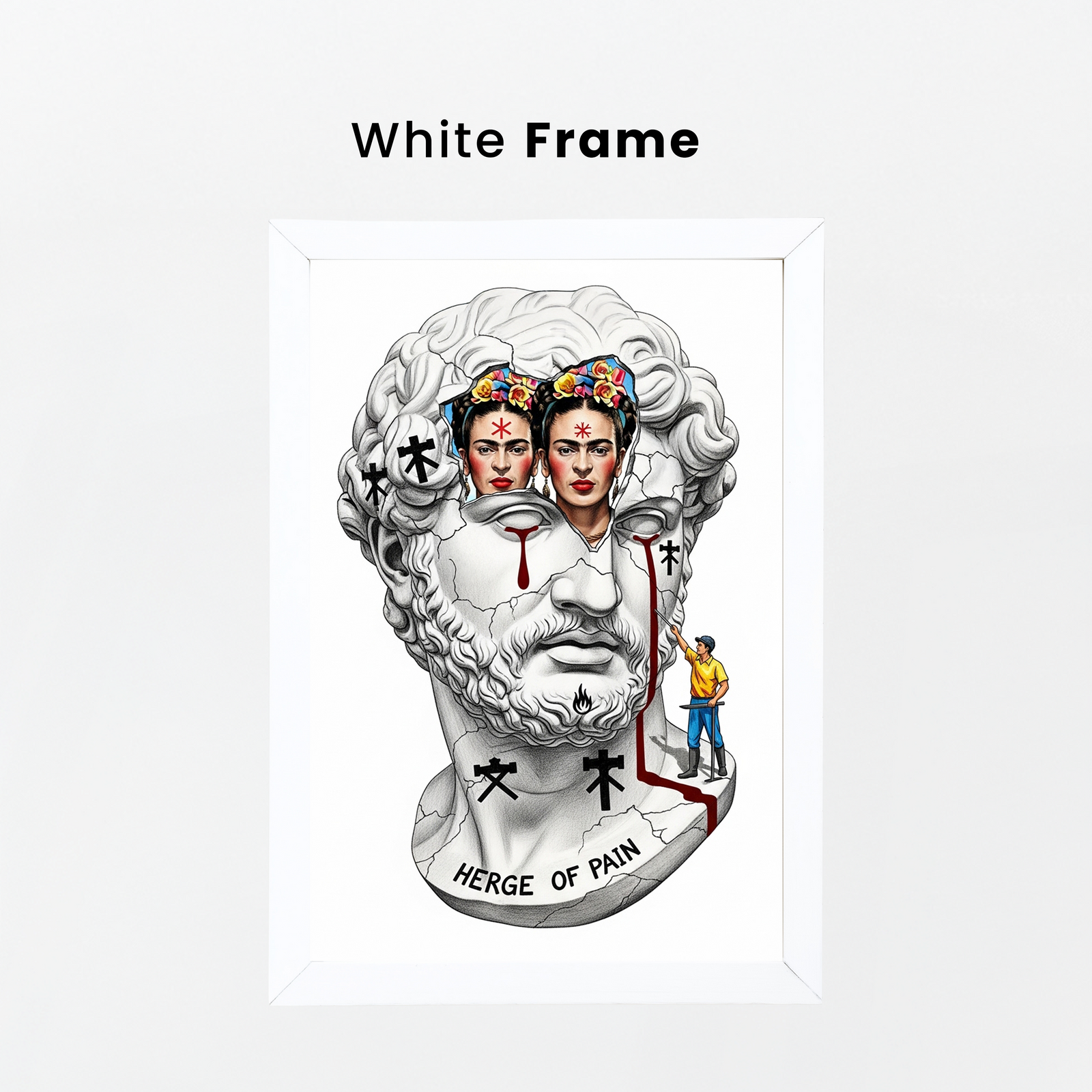 Heritage of Pain — Frida Kahlo Inspired Wall Art Print
