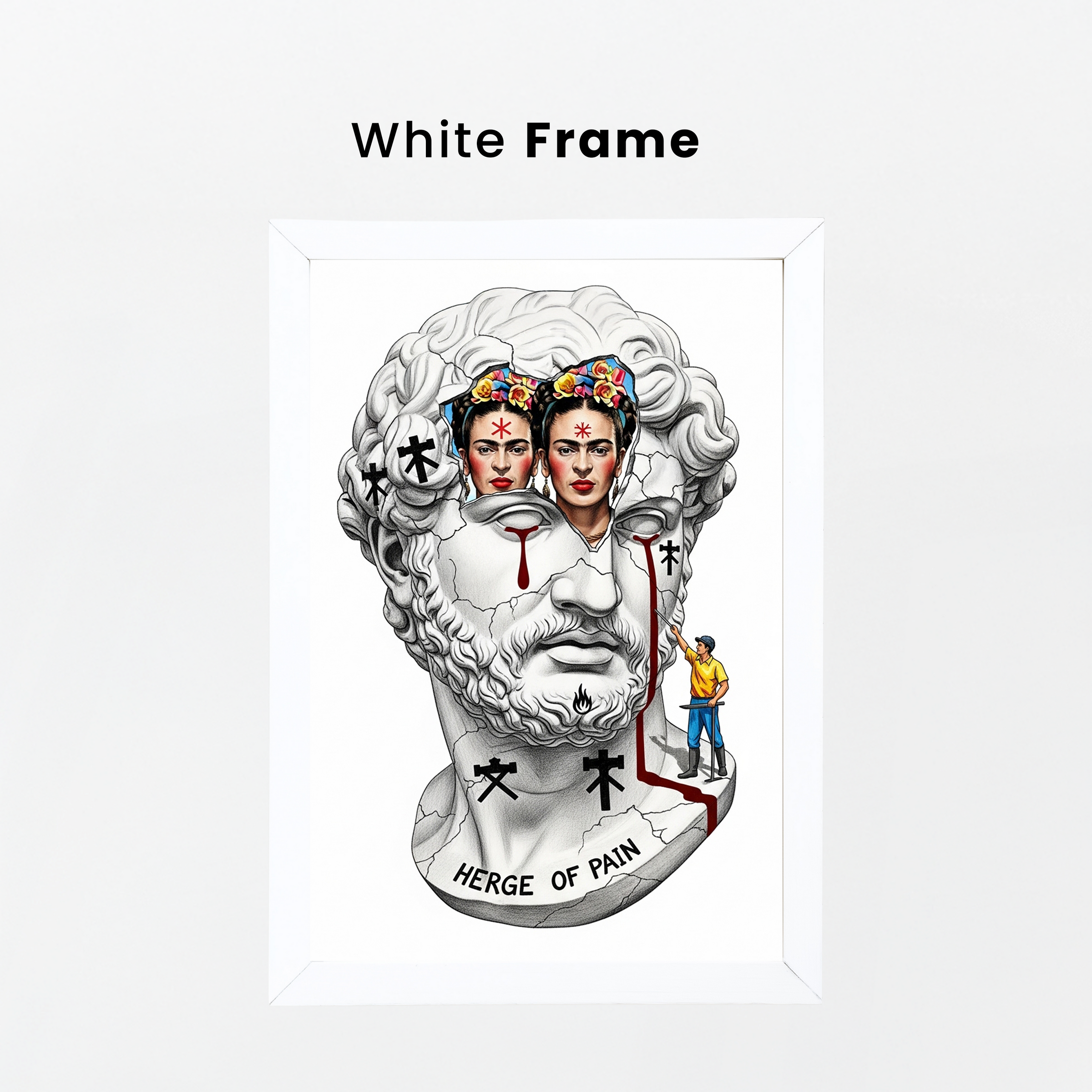 Heritage of Pain — Frida Kahlo Inspired Wall Art Print