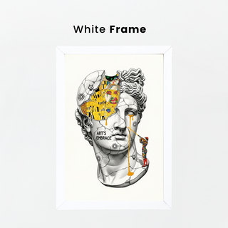 Art's Embrace — Gustav Klimt Inspired Wall Art Print