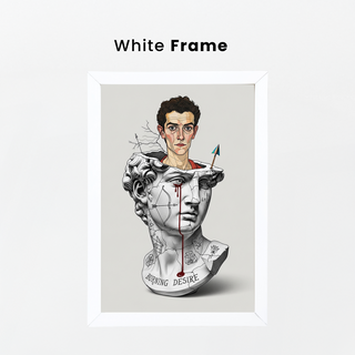 Burning Desire — Egon Schiele Inspired Wall Art Print