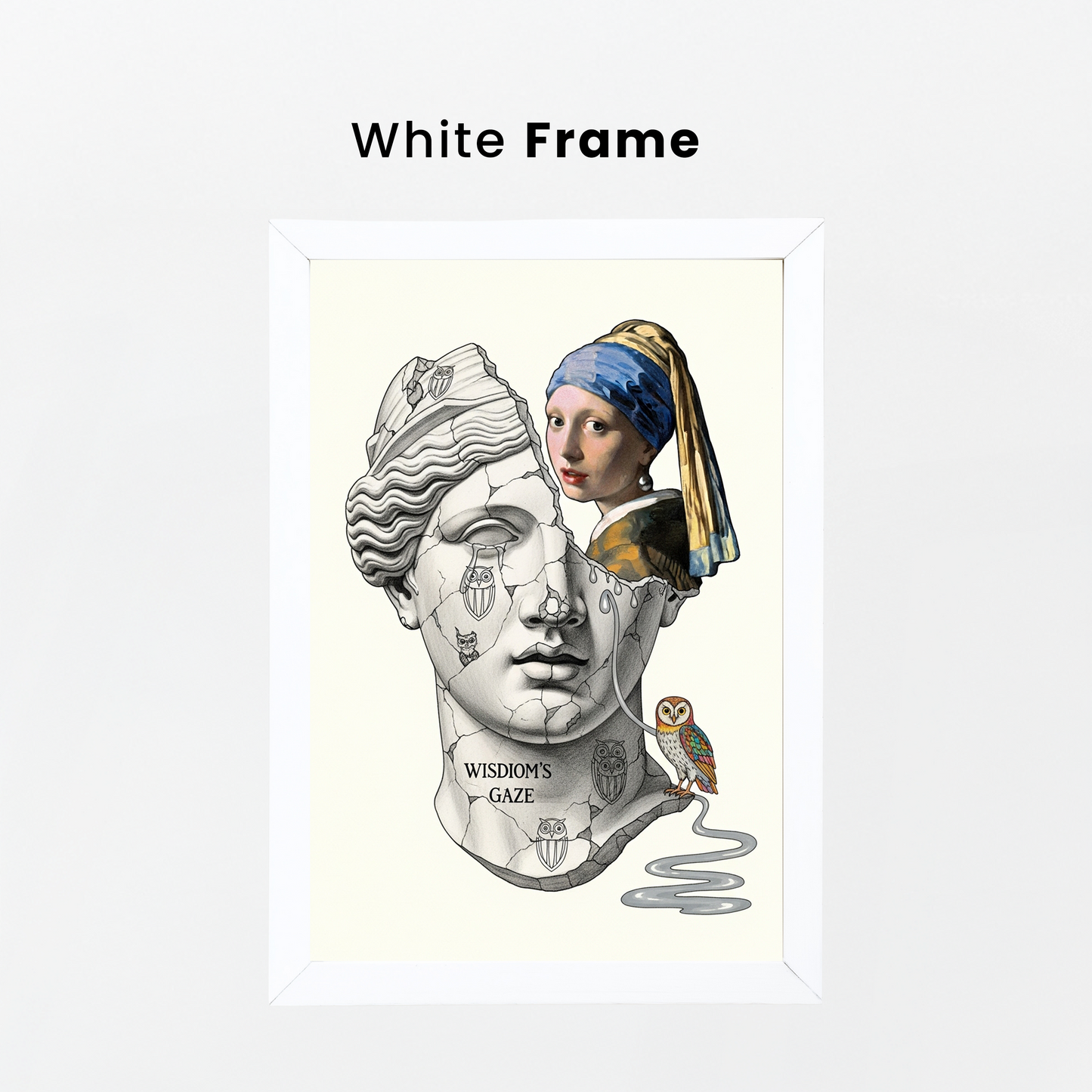 Wisdom's Gaze: İnci Küpeli Kız Tablo Boyutlarında ve Yüksek Kaliteli Poster