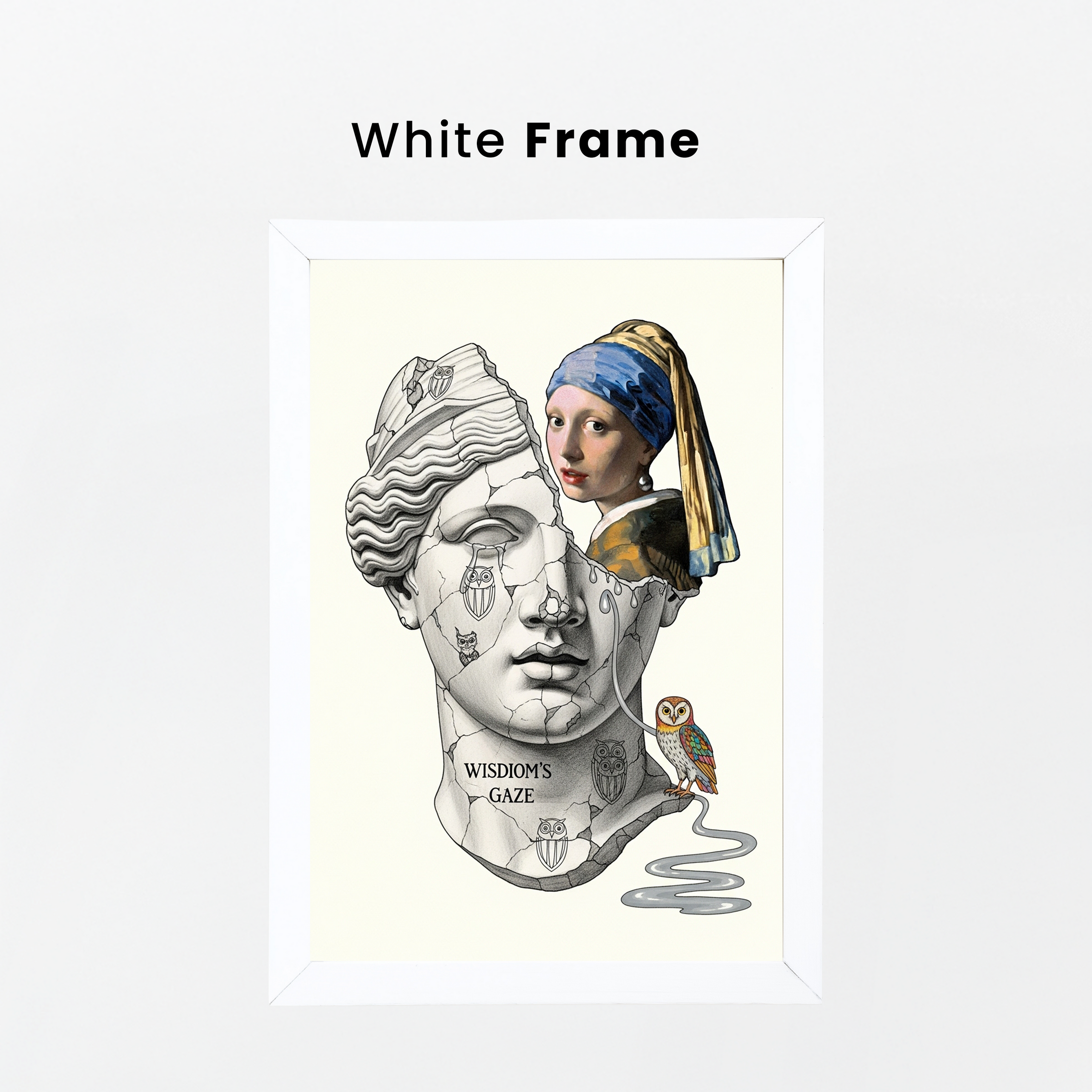 Wisdom's Gaze — Vermeer's Girl with a Pearl Earring Wall Art Print