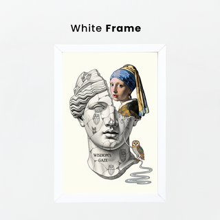 Wisdom's Gaze — Vermeer's Girl with a Pearl Earring Wall Art Print