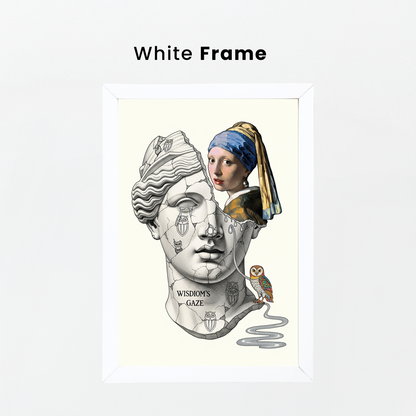 Wisdom's Gaze: İnci Küpeli Kız Tablo Boyutlarında ve Yüksek Kaliteli Poster