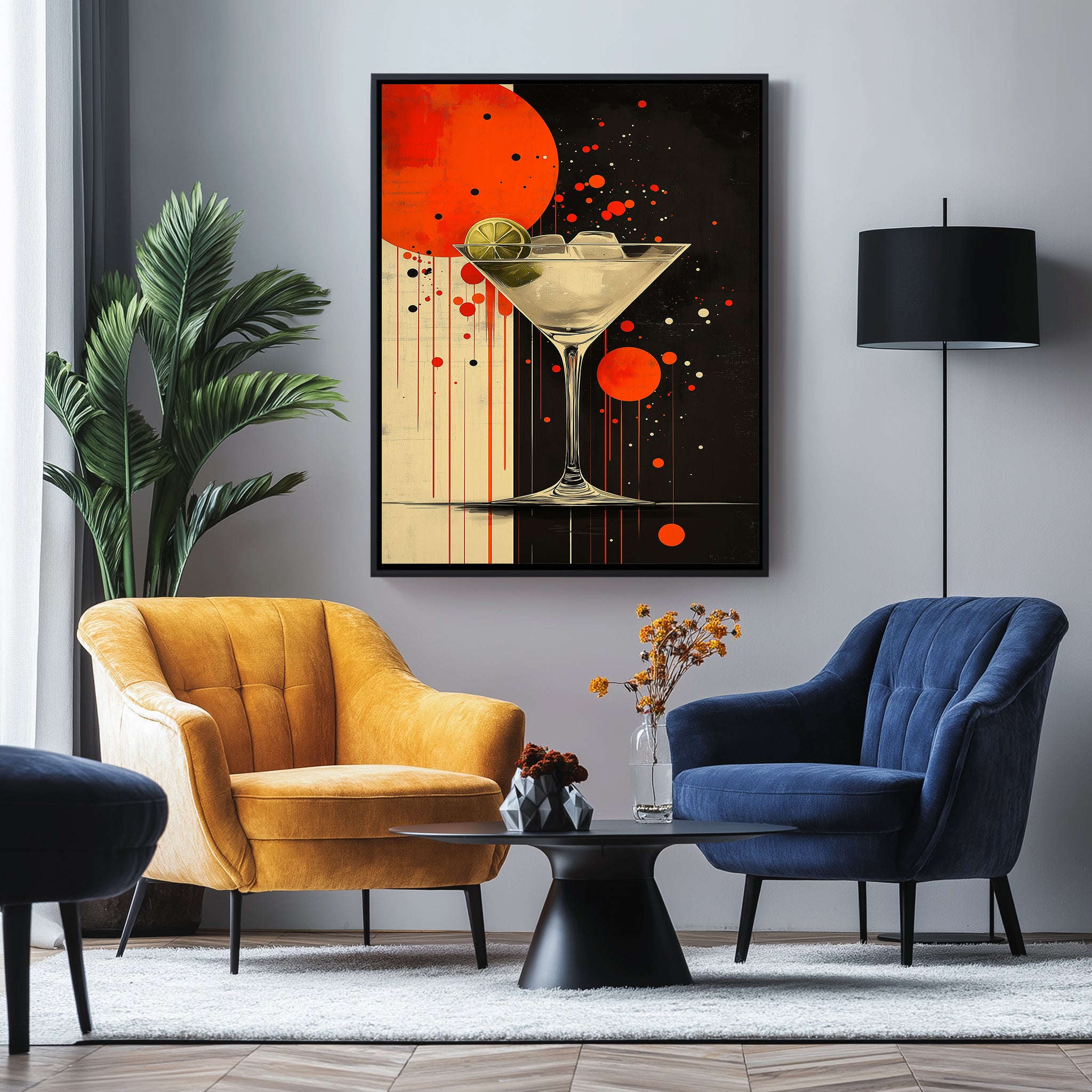 City Nights Wall Art Print — Neon Urban Skyline Poster