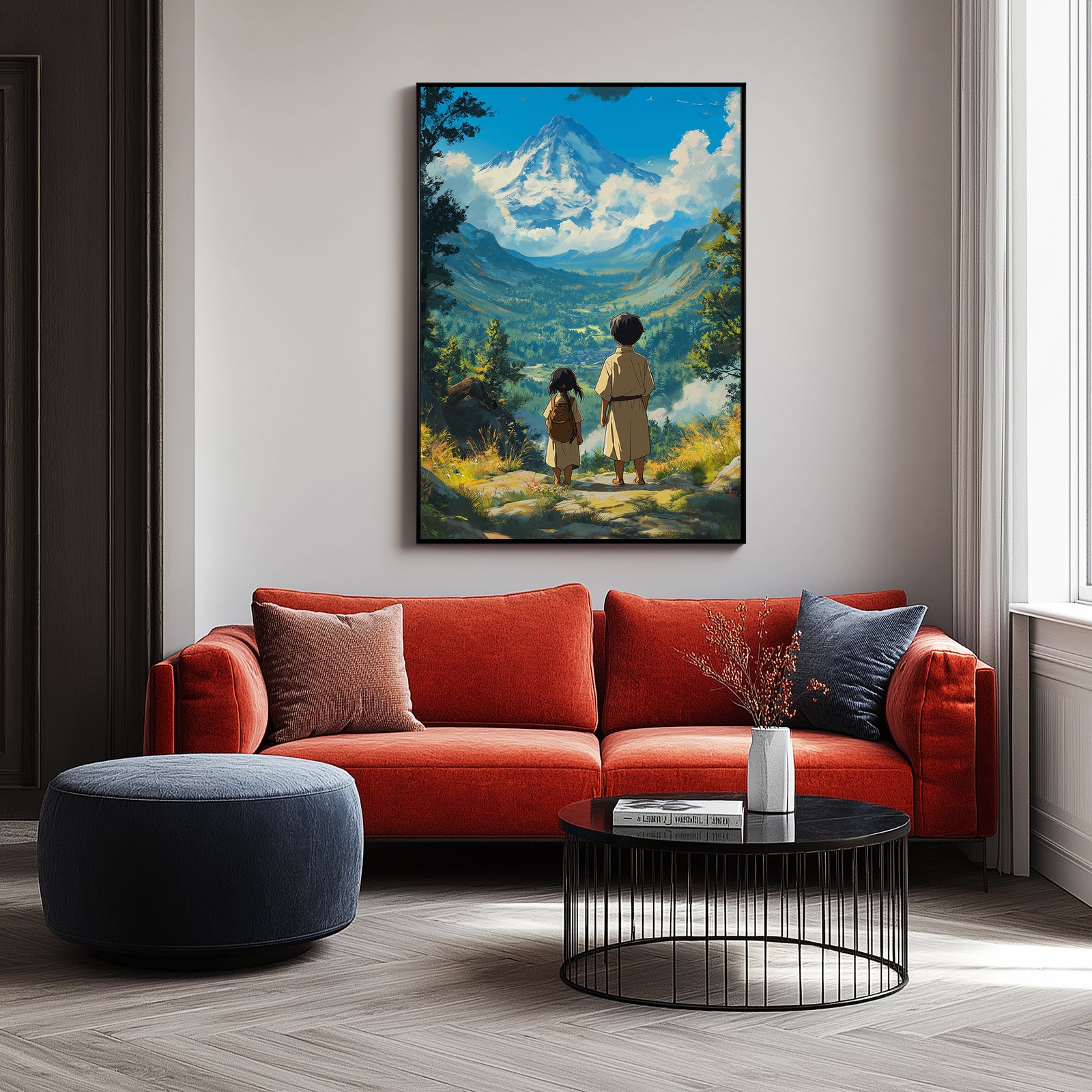 Beyond the Mountain Wall Art Print — Landscape Wanderlust Poster