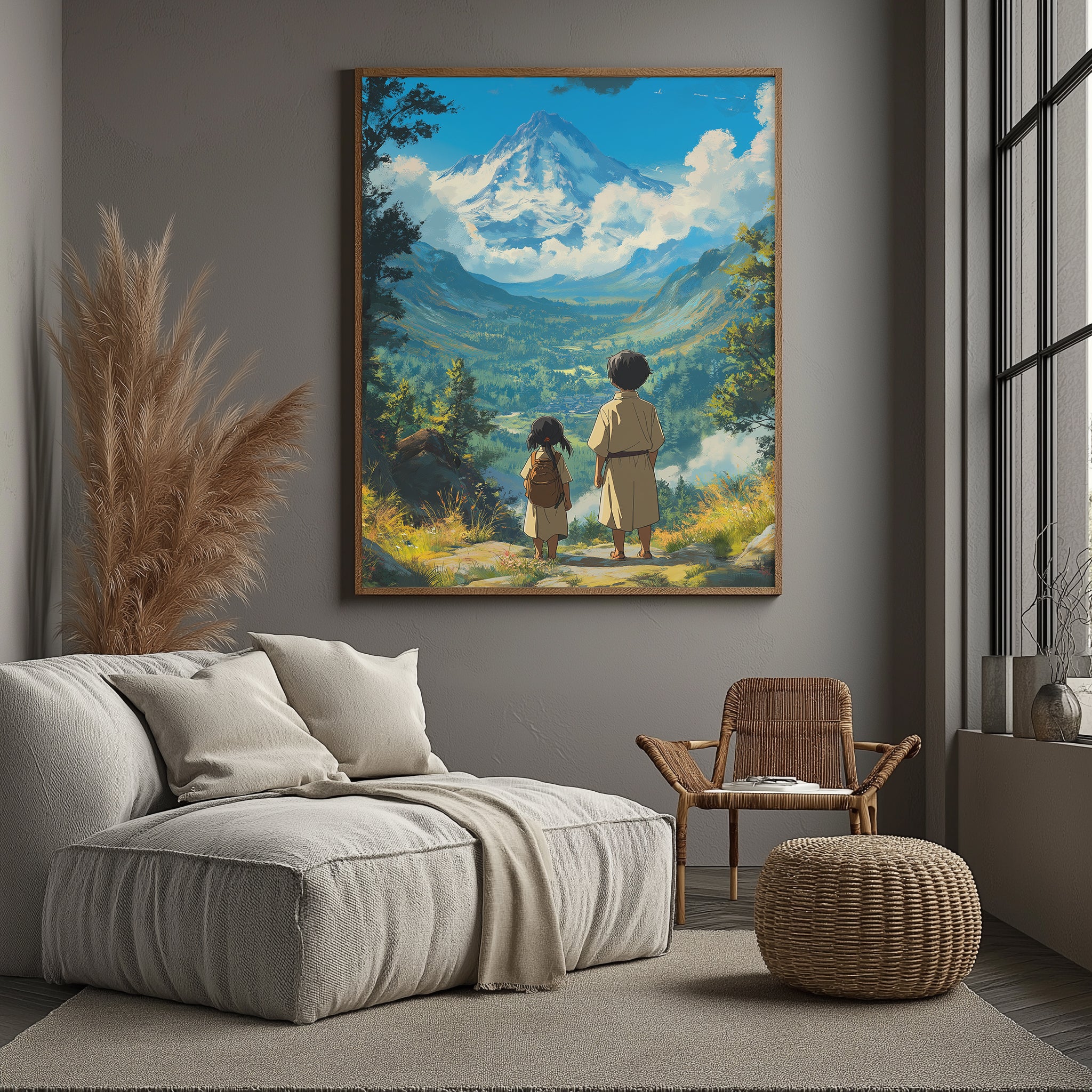 Beyond the Mountain Wall Art Print — Landscape Wanderlust Poster