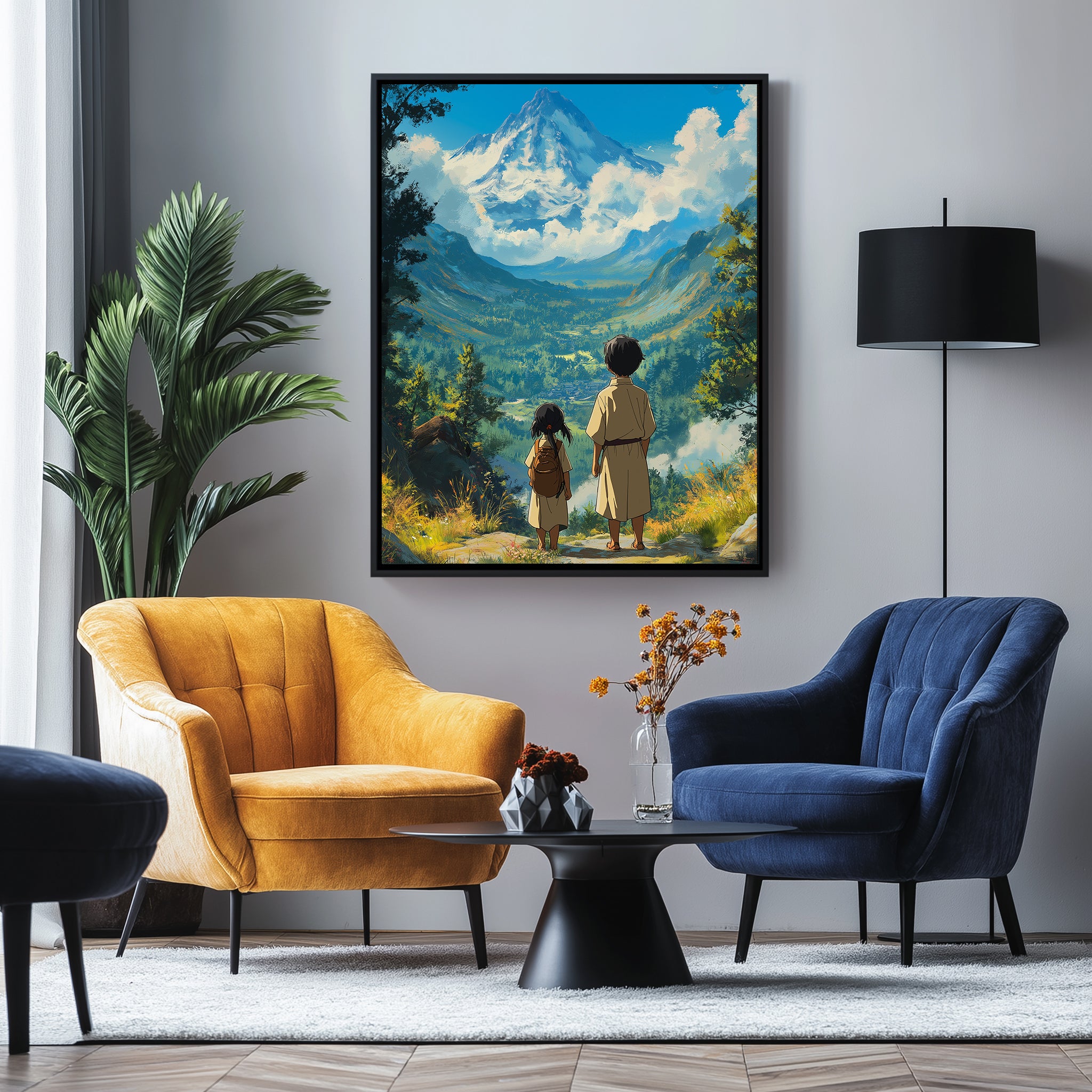 Beyond the Mountain Wall Art Print — Landscape Wanderlust Poster