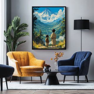 Beyond the Mountain Wall Art Print — Landscape Wanderlust Poster