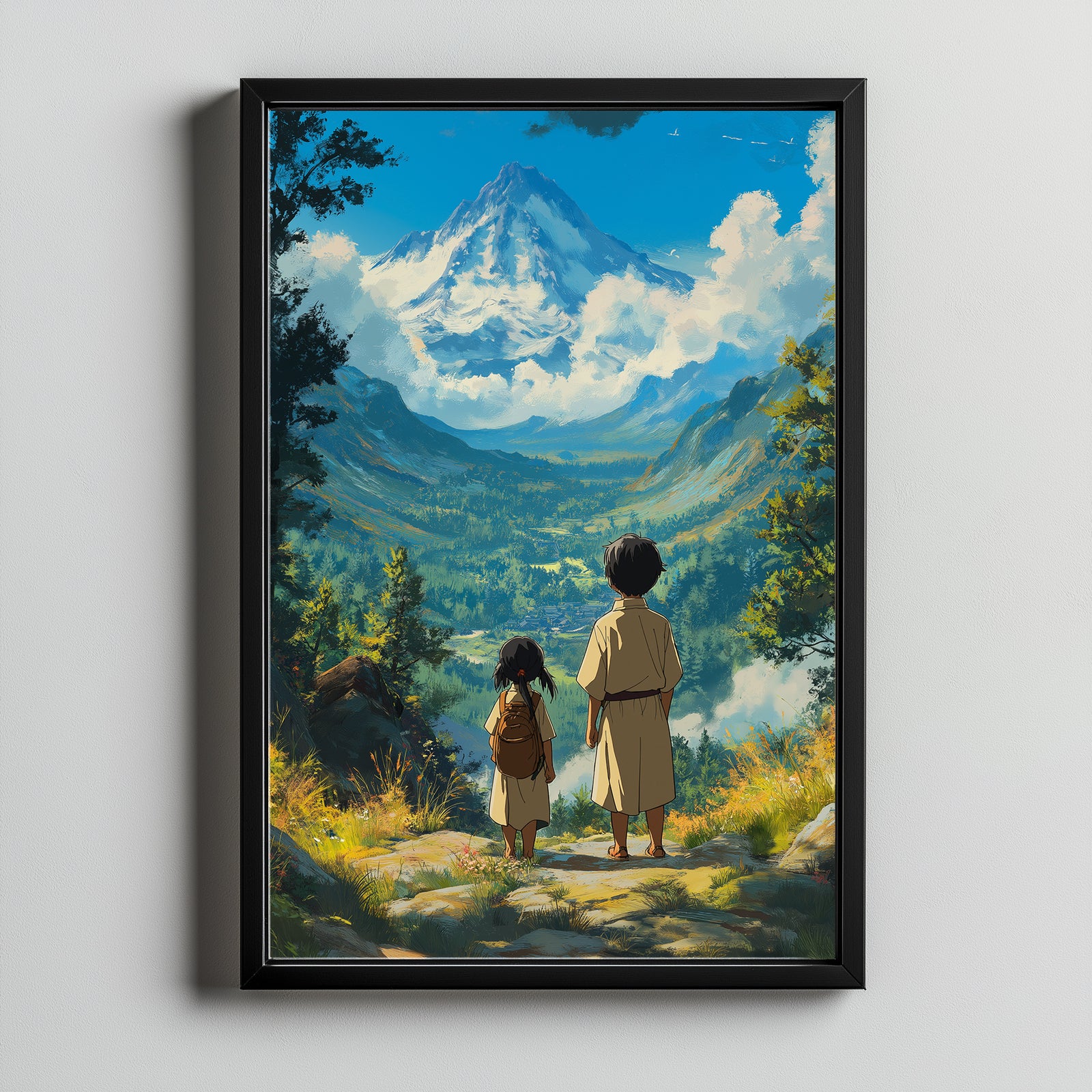 Beyond the Mountain Wall Art Print — Landscape Wanderlust Poster