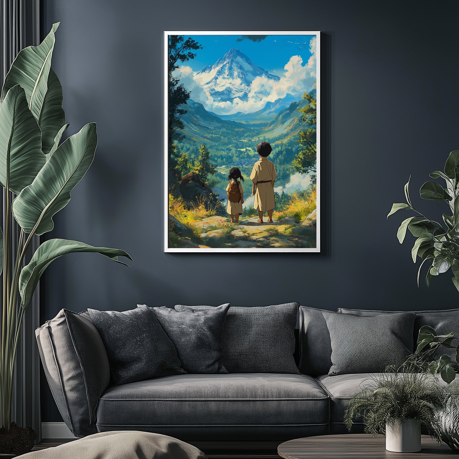 Beyond the Mountain Wall Art Print — Landscape Wanderlust Poster