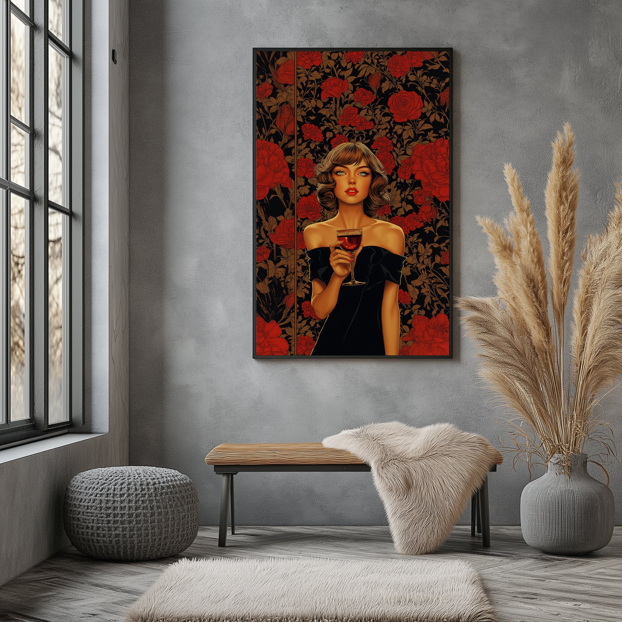 Cocktail Party Wall Art Print — Mid-Century Hosting Poster