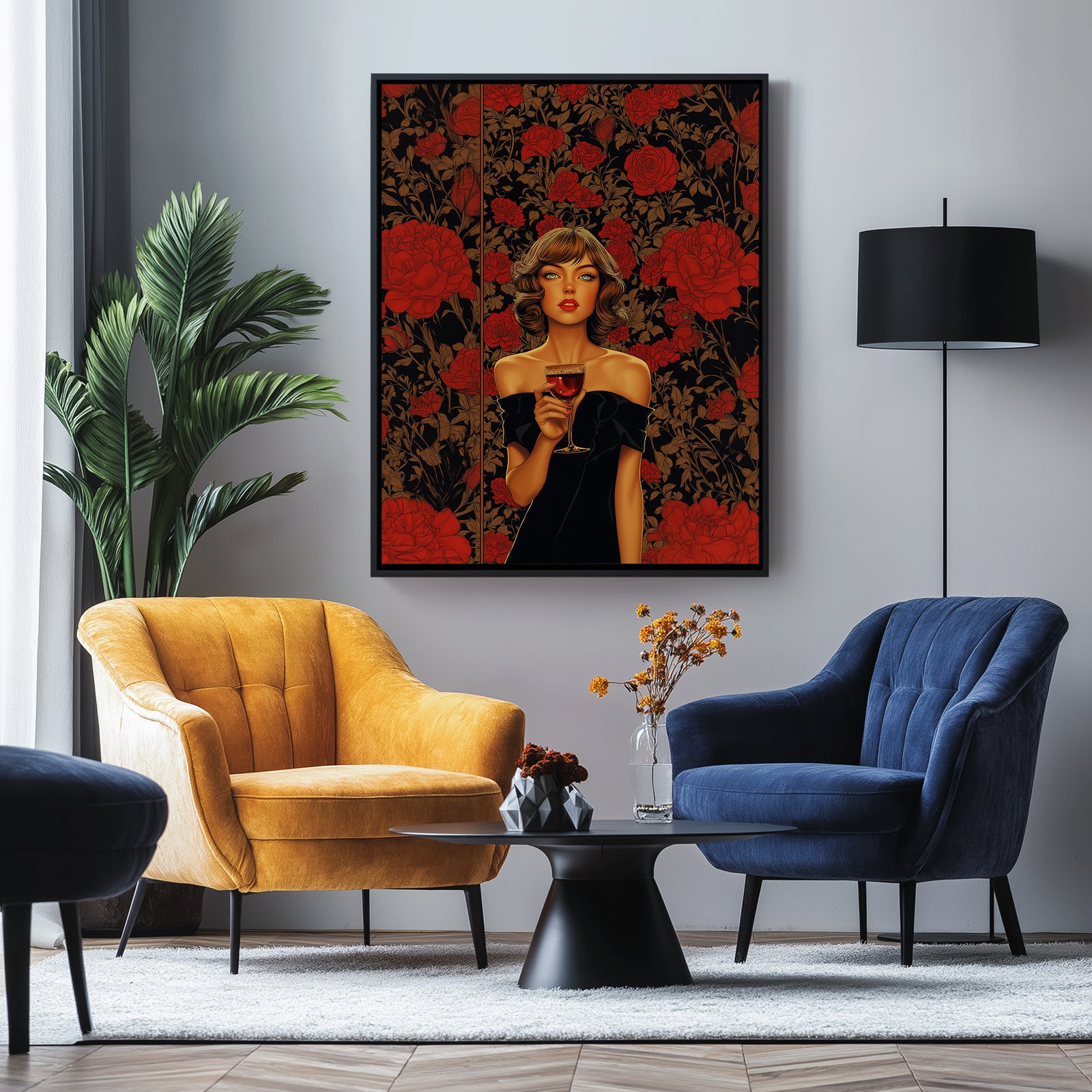 Cocktail Party Wall Art Print — Mid-Century Hosting Poster